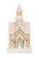 White/Pink Glittery Led Gingerbread House