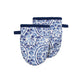 Medallion Mini Mitt Set Of 2 Blue