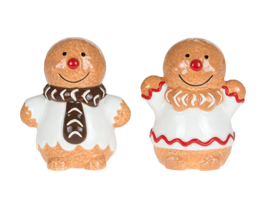 Set of 2 3.5" Gingerbread Salt & Pepper