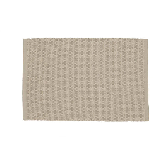 Diamond Ribbed Woven Placemat Tan, SET OF 4.