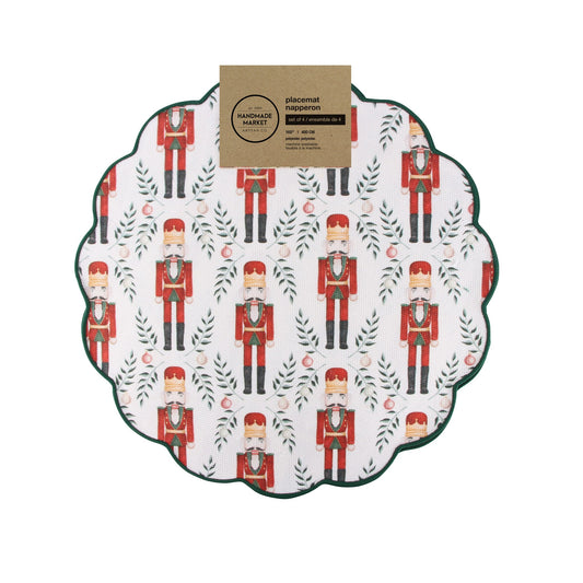 Traditional Nutcracker Printed Placemat Set Of 4 Multi