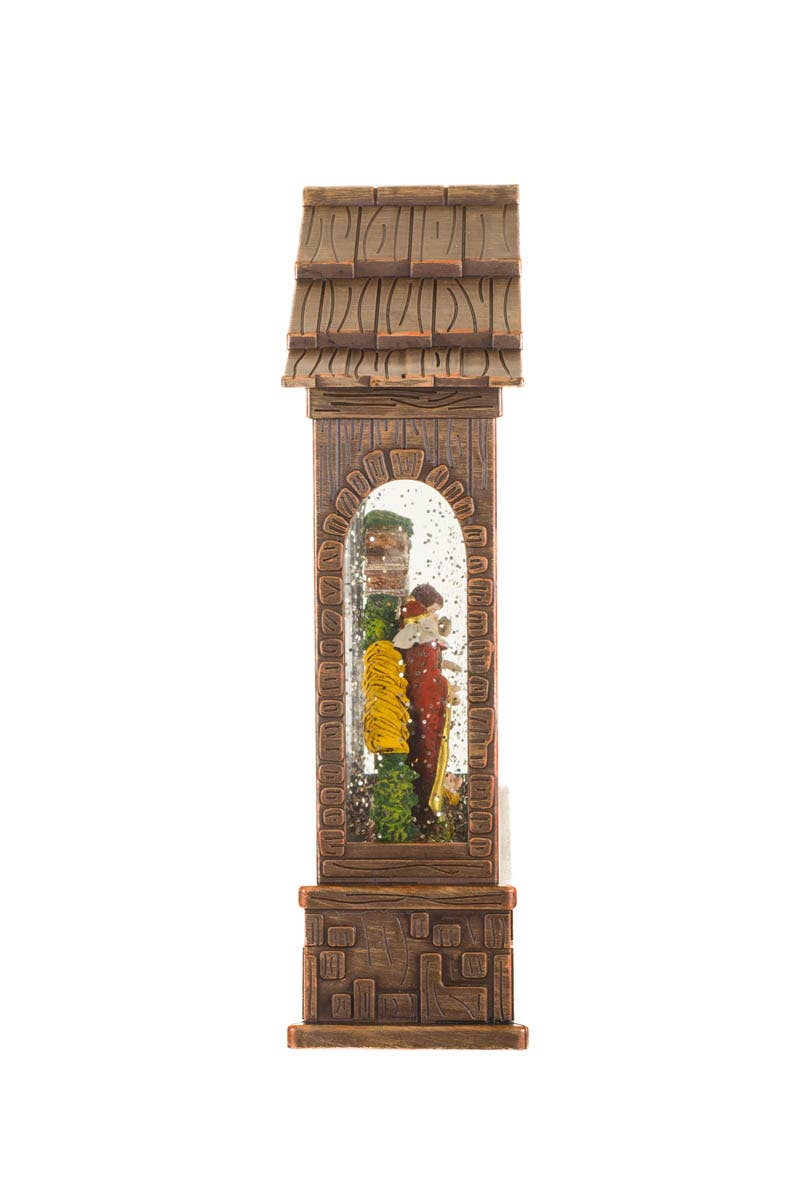 NEW-Brown Led Nativity Snow Globe With Three Wise Men