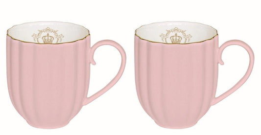 Royale Set of 2 300ml Pink Mugs