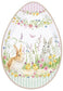 Happy Easter 30cm (11.8in) Egg Shape Platter