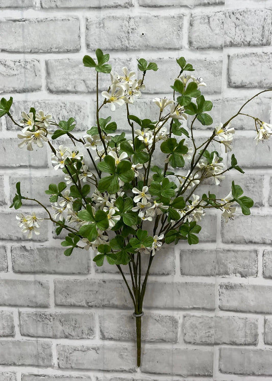 21" WHITE OLIVE BLOSSOM BUSH
