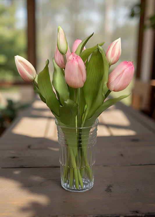 12" FRESH TOUCH PINK FORMOSA TULIP BUNDLE
