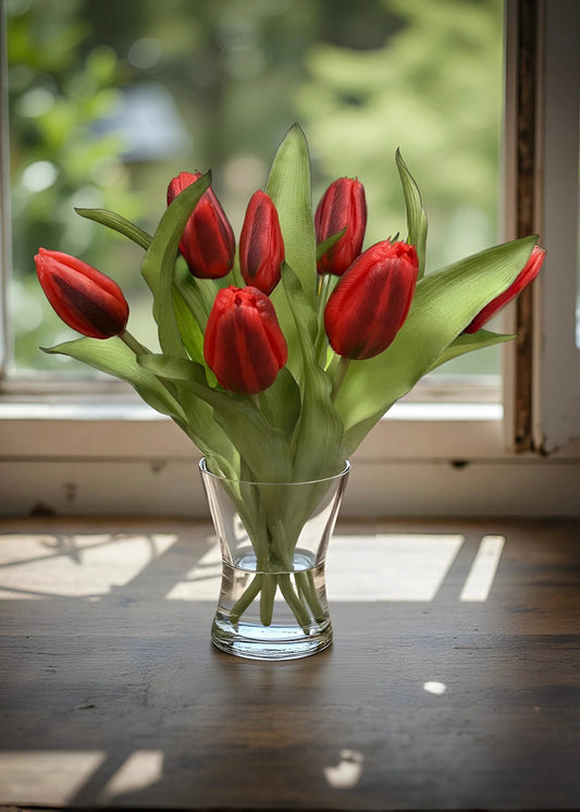 12" FRESH TOUCH RED FORMOSA TULIP BUNDLE