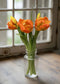 16" FRESH TOUCH ORANGE TULIPA PARROT TULIP BUNDLE