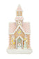 White/Pink Glittery Led Gingerbread House