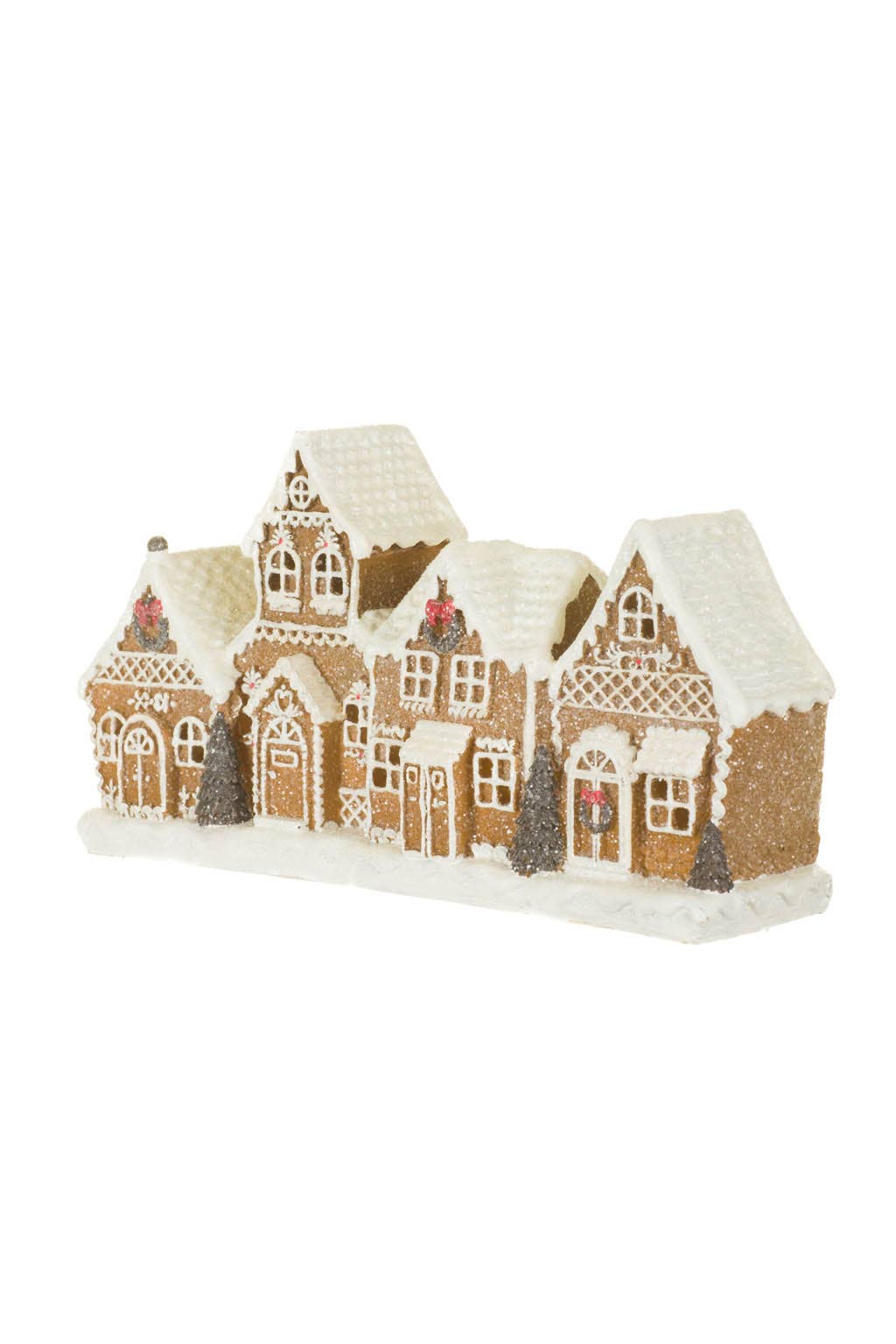 Glittery Led Gingerbread Townscape Display