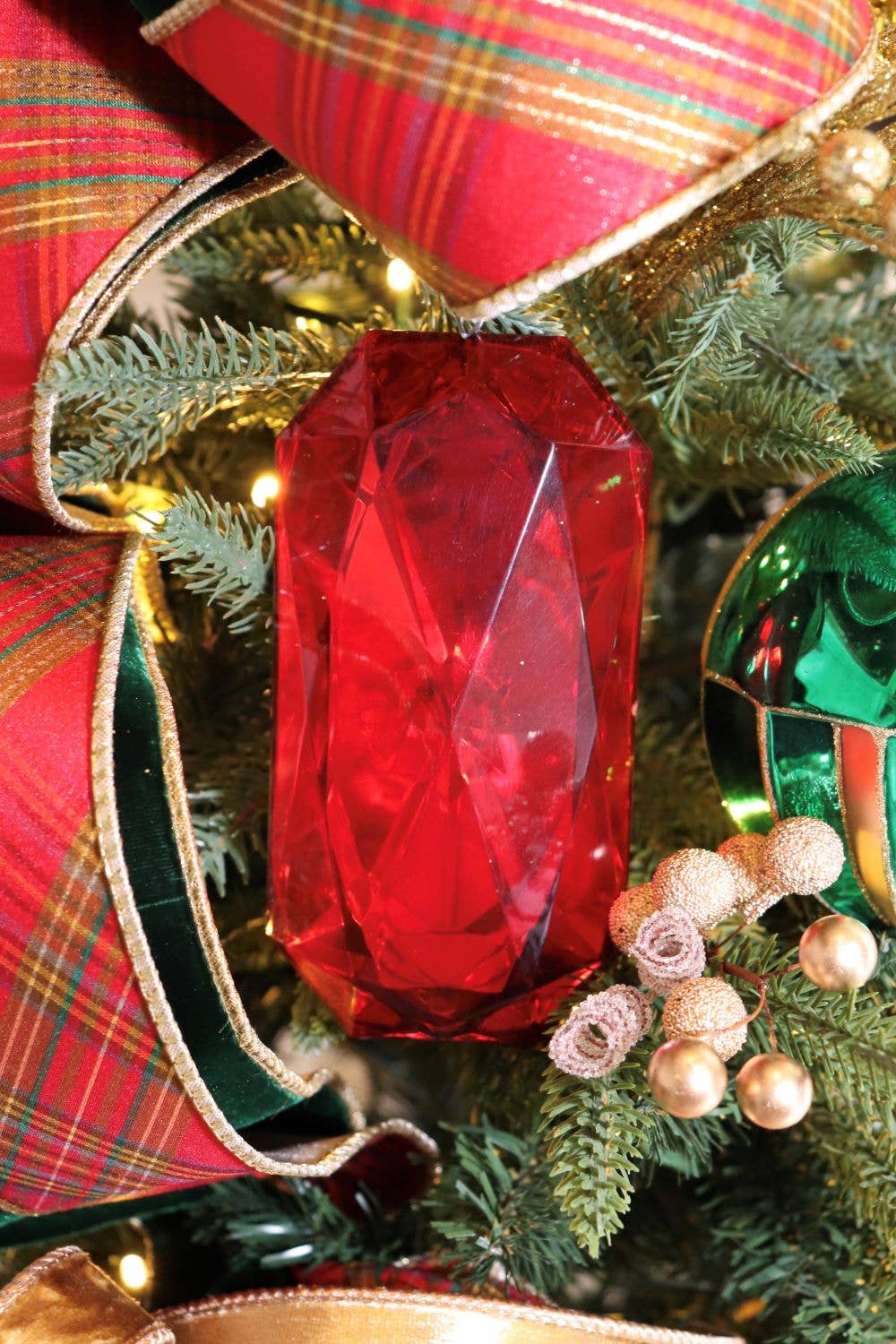 Gem Plastic Ornament Rectangle