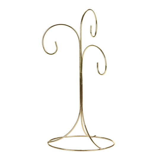 11" 3-arm Gold Ornament Stand