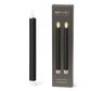 LED Taper Candle. Set of 2 (Black)