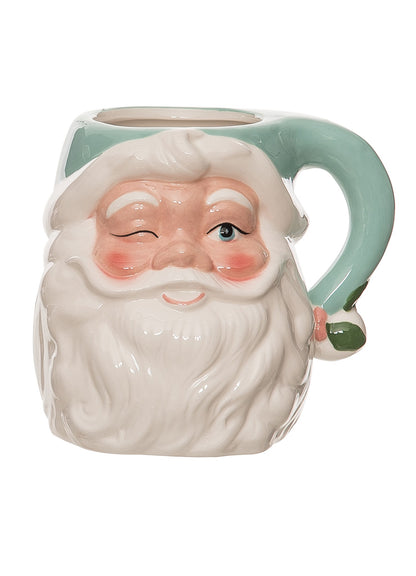 Vintage Santa Shaped Mug