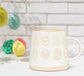 Wide Base Mug with Patterned Eggs