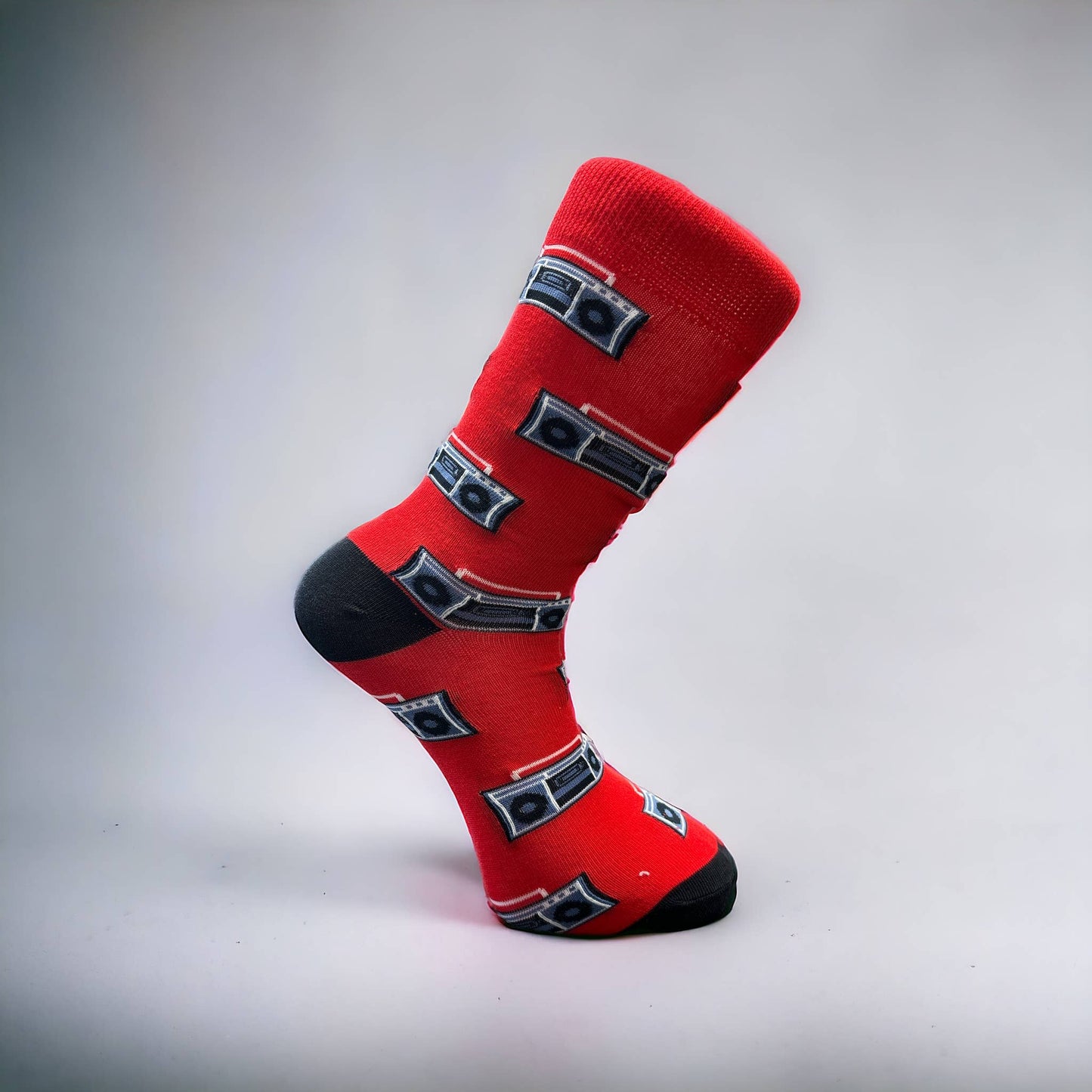 Rock & Roll Musical socks : Brown Guitar