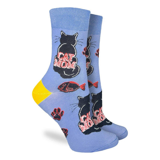 Women's Cat Mom Socks: Shoe Size 5-9