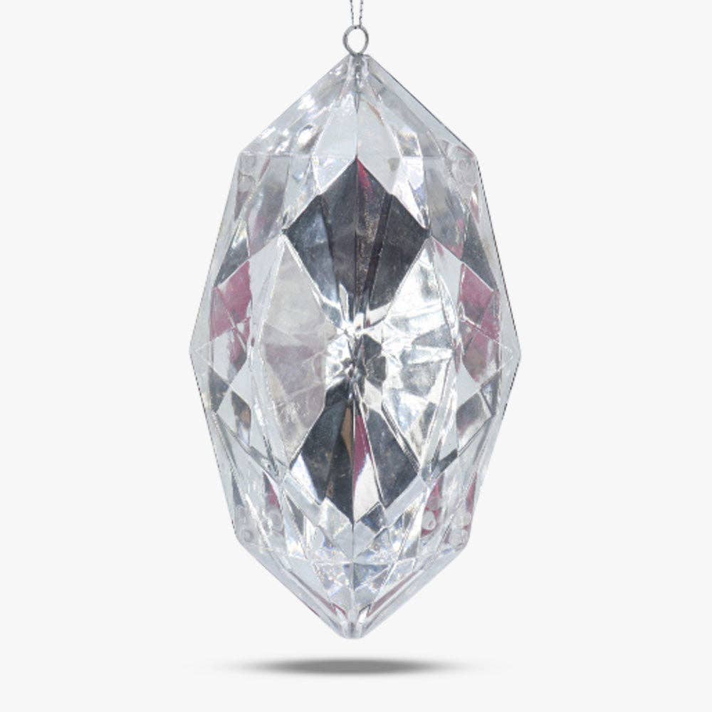 Gem Plastic Ornament Oblong