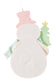 Baby Blue Candyland Snowman Ornament