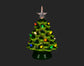 7" Green Ceramic Christmas Tree wlth Colour LED Lights
