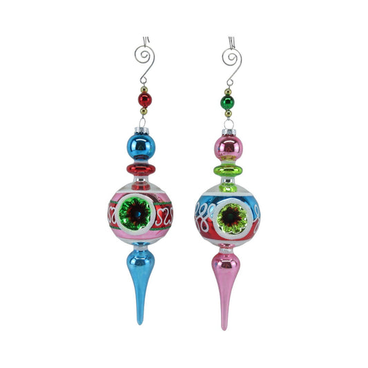 2 Asst Pastel Sphere Ornament