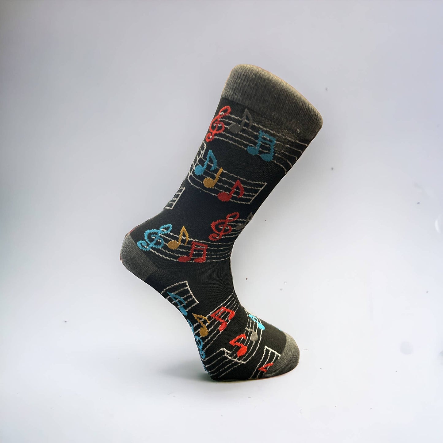 Rock & Roll Musical socks : Brown Guitar