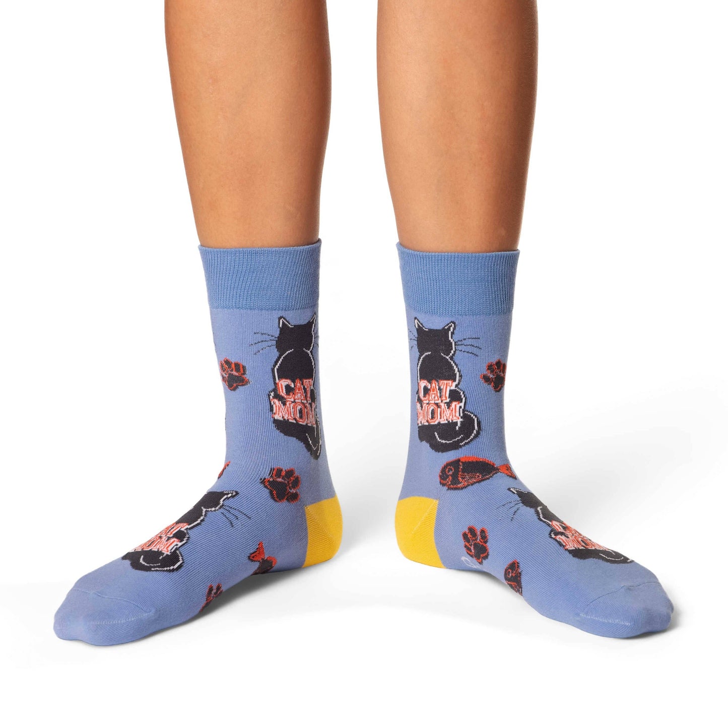 Women's Cat Mom Socks: Shoe Size 5-9