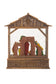 NEW-Brown Led Nativity Snow Globe With Three Wise Men