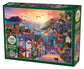 Cobble Hill 1000 Puzzle - Coastal Town at Sunset