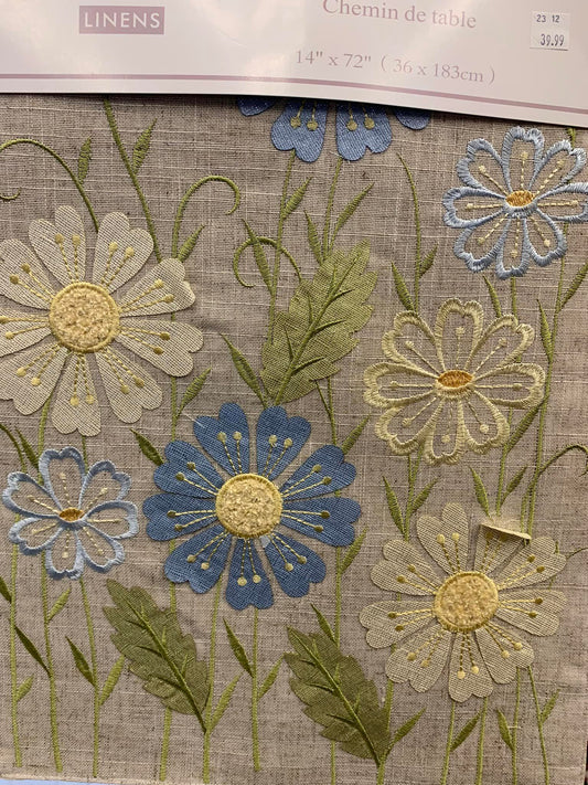 Flower Table Runner