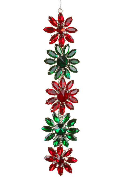 Red and Green Flower Chain Ornament