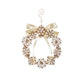 6" Pearl Brooch Wreath Ornament