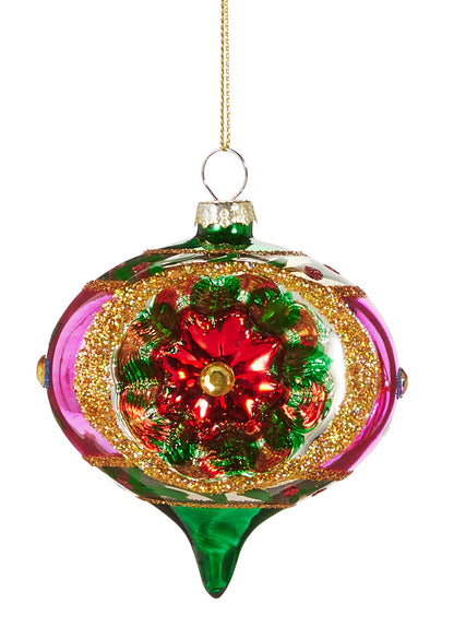 Purple and Green Witch Eye Ornament