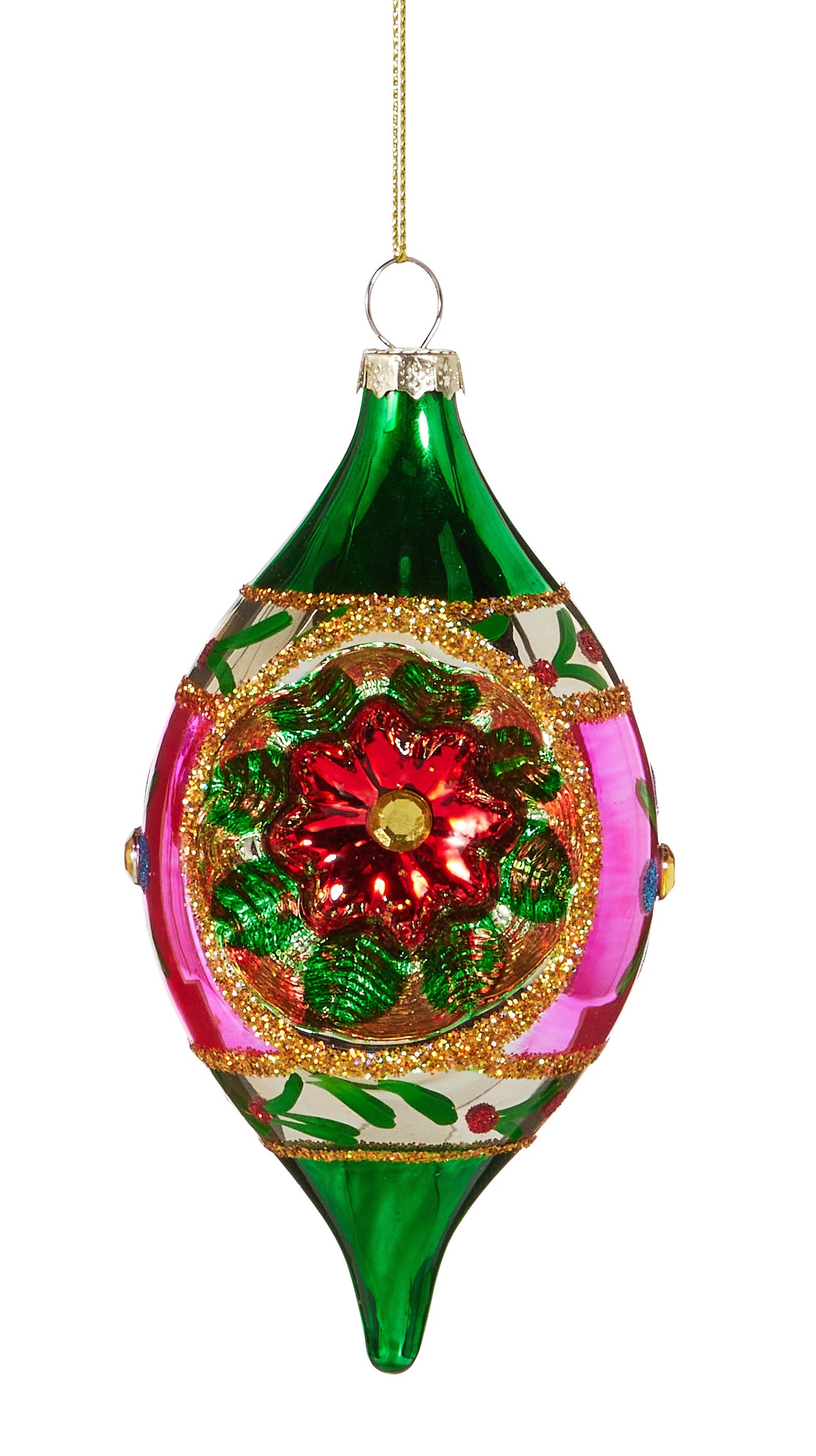 Purple and Green Witch Eye Ornament