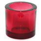 Heavy Glass Votive Holder | Red