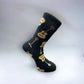 Rock & Roll Musical socks : Brown Guitar