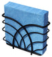 Upright Paper Napkin Caddy - Black: Lunch Napkins