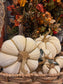 Off White Pumpkin Accent with Bejeweled Ribs