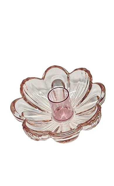 2 Asst Flower Candle Holder