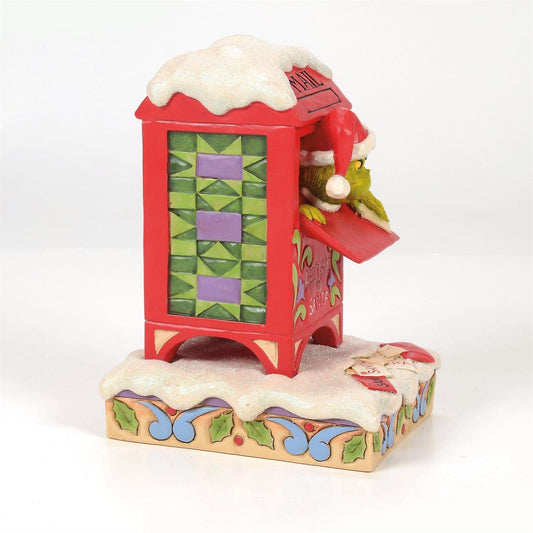 Grinch in Mailbox Figurine