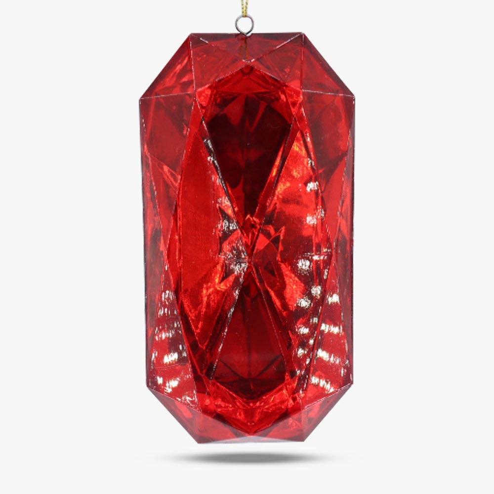 Gem Plastic Ornament Rectangle