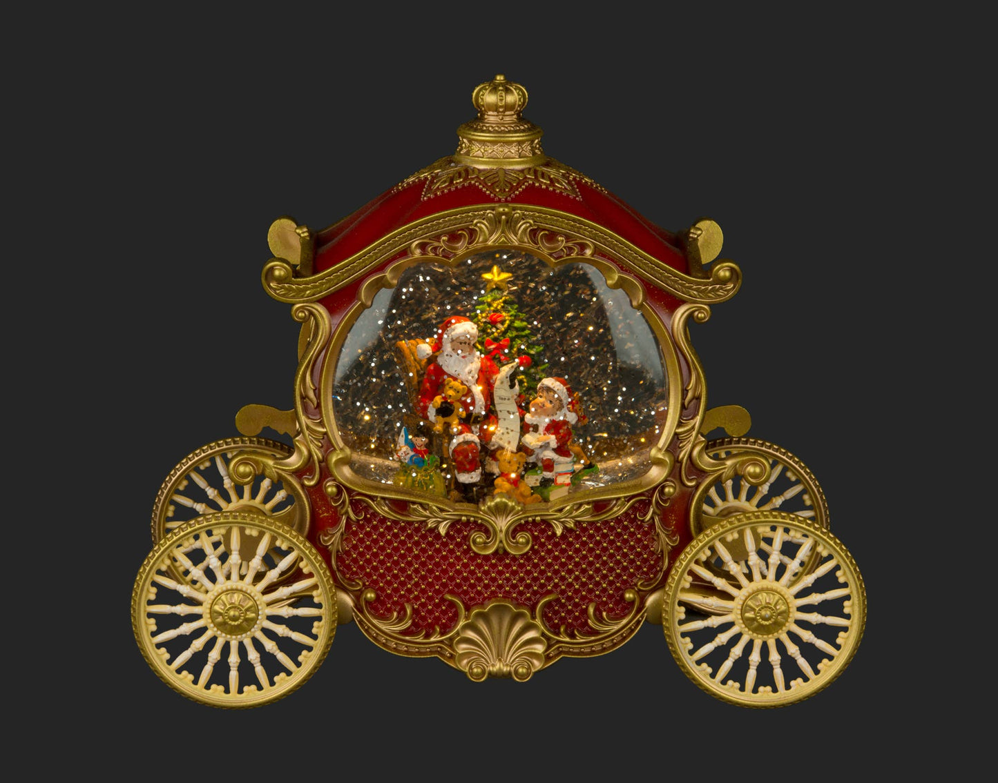 11X9" Old Carriage Water Globe w/LED Light