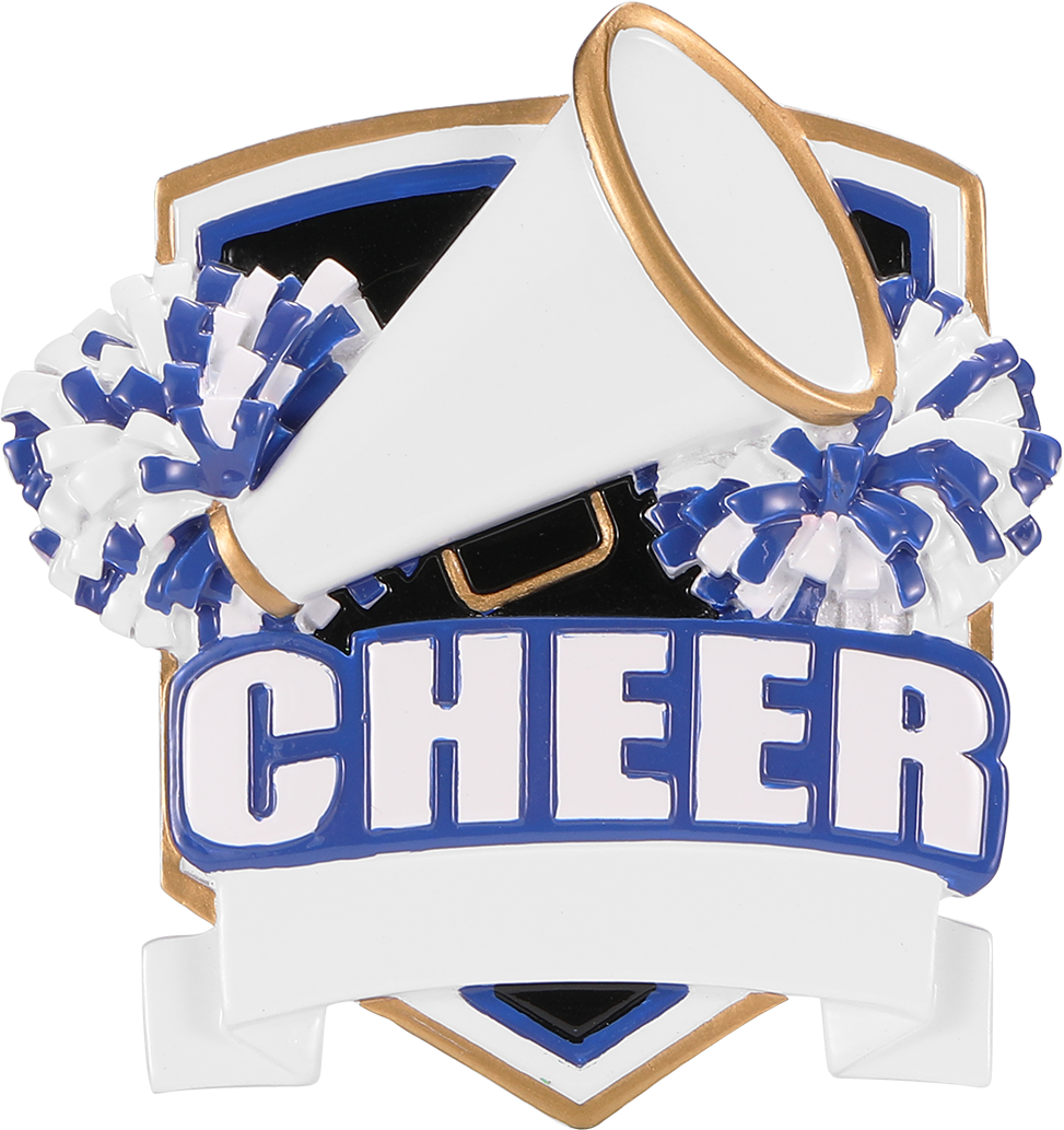 Cheer Shield Personalized Ornament