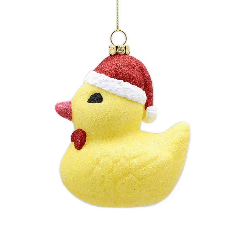 Santa Duck Ornament