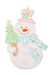 Baby Blue Candyland Snowman Ornament