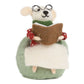 Felt Mouse in Chair Tp,Book and Throw Cover, 4.5in