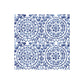 Medallion Printed Lunch Napkin 20Pk Blue