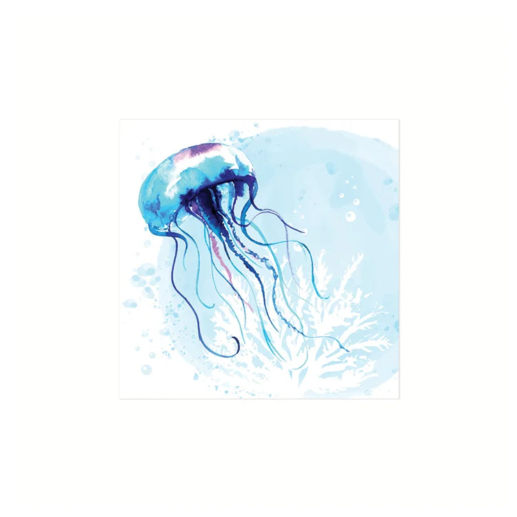 Jelly Fish Cocktail Napkin 20Pk Multi