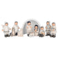 Set of 10, 5.5" Inuit Nativity w/Igloo & Animals