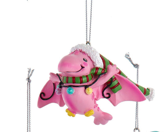 Colorful Dinosaur Ornaments, 3 Assorted